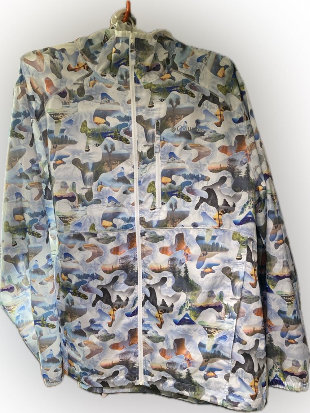Columbia Flash Forward Lightweight Windbreaker Jacket Landscapes
